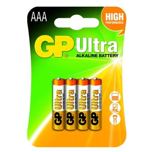 GP Ultra GP24AU AAA 1.5V Alkalin Kalem Pil - 4 Lü Paket Halinde