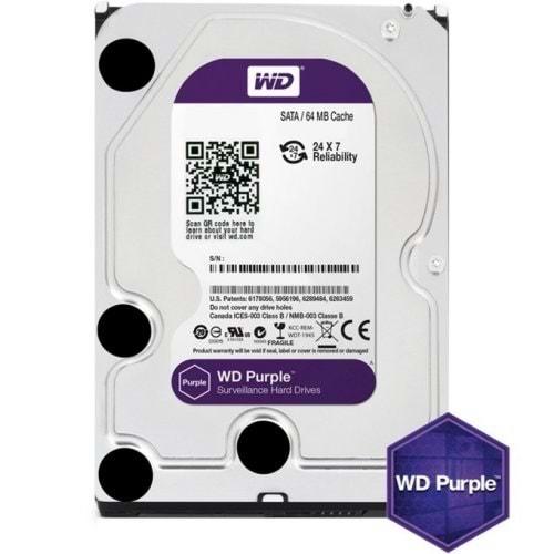Western Digital Purple WD63PURZ 6 Tb 3.5 SATA3 5700 Rpm 64Mb 7/24 Güvenlik Diski