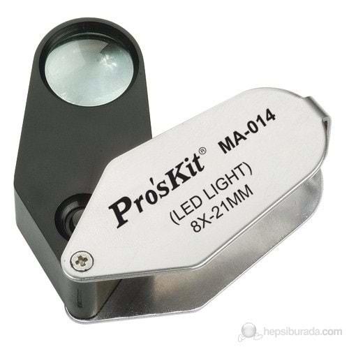 Proskit MA-014 8x Işıklı Büyüteç