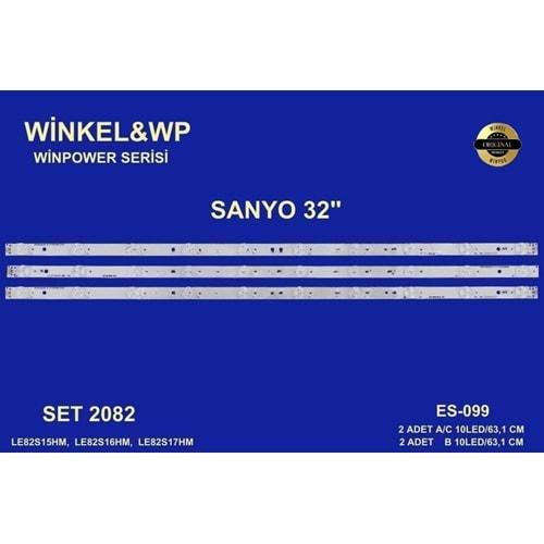 Winpower SET-2082 Sanyo Tv Led (3BLT6324102002B) (C605020036) (JSGY33EDHD) (2CE561LED) (L32C11) (LE82S16HM) (LE82S17HM) (LE82N13HM) (LE82N12HM) (Takım)=Wkset-5136