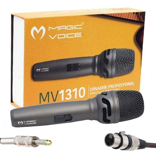 Magicvoice 18697 MV-1310 Dinamik Profesyonel Kablolu El Mikrofonu