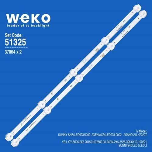 Weko WKSET-6325 37064X2 YS-L CY-24D6-2X5 261501007660 2 ADET LED BAR
