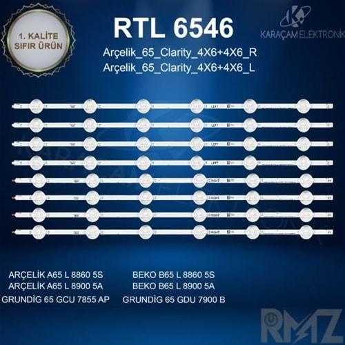 RTL-6546 (SET-2376) Arçelik - Beko - Grundig 65 /ARÇELİK A65L 8860 5S LED BAR , BEKO B65L 8860 5S LED BAR ,ARÇELİK A65L 8900 5A LED BAR , BEKO B65L 8900 5A LED BAR, GRUNDİG 65 GCU 7900B LED BAR