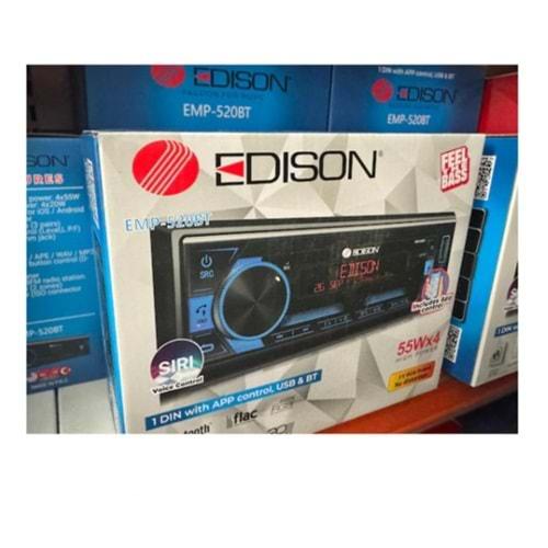 Edison EMP-520BT Usb Aux Bluetooth Radio Fm 4x55wat 4x55 Watt Oto Teyp