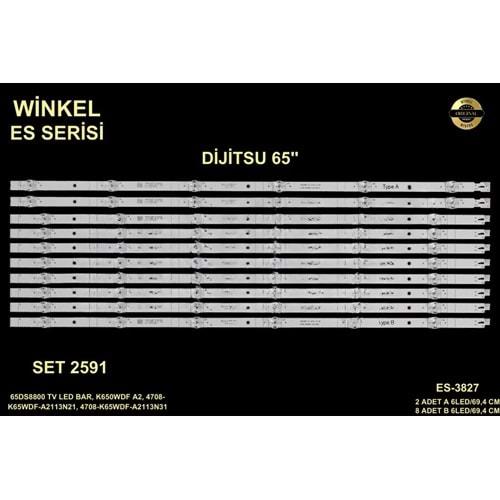 Winkel SET-2591 ES SERİSİ 10 PARÇA DİJİTSU 65