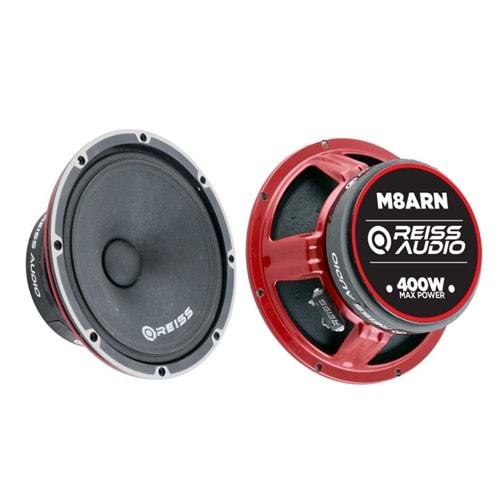 Reiss Audio RS-M8ARN 400 Watt Max Power+200 Watt Rms Power 20 Cm Oto Midrange 2 Li Paket Halinde